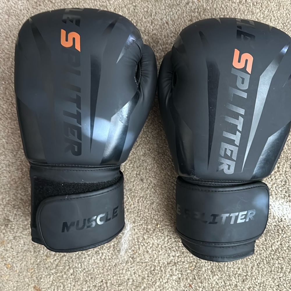 Gently used training gloves